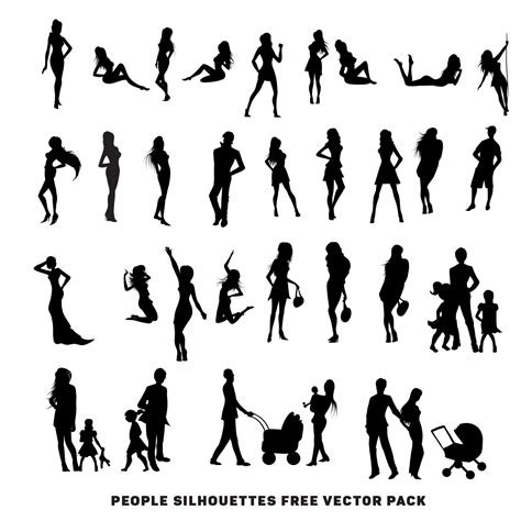 free vector silhouettes